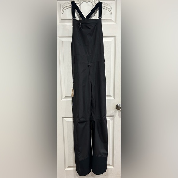 Patagonia Men’s Large Powder Town Bib Snow Pants Black NWT Ski Snowboard - Picture 1 of 14